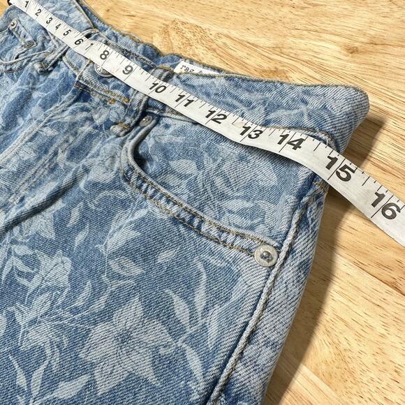 Rag & Bone NWT Maya High Rise 6" Shorts Laser Floral Size 26 Cutoff Raw Hem - Picture 8 of 10